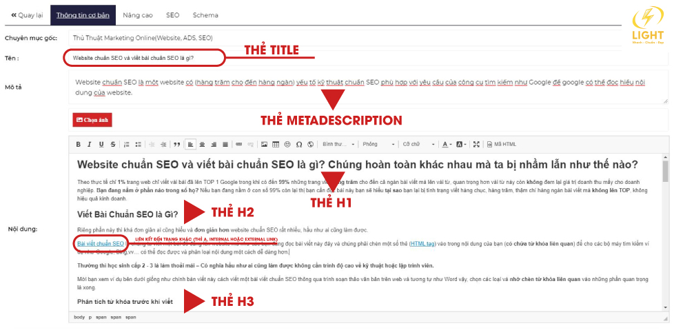 Viết Bài Chuẩn SEO Hoàn Toàn Khác Với Website Chuẩn SEO - Đừng Nhầm Lẫn!